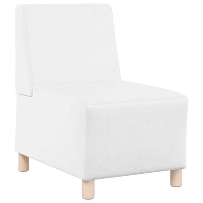 vidaXL Canapé modulaire sans accoudoirs 2 pcs Blanc 55 x 74 x 82 cm Similicuir