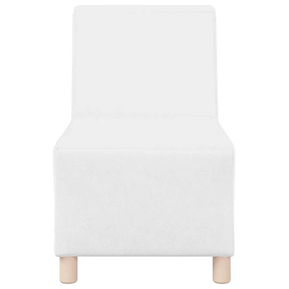 vidaXL Canapé modulaire sans accoudoirs 2 pcs Blanc 55 x 74 x 82 cm Similicuir