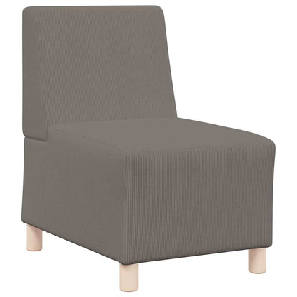 vidaXL Canapé modulaire sans accoudoirs 2 pcs Gris clair 55 x 74 x 82 cm