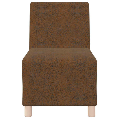 vidaXL Modulares Armfreies Sofa 2 pcs Braun 55 x 74 x 82 cm