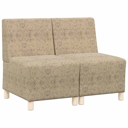 Modulares Armfreies Sofa 2 pcs Hellgrau 55 x 74 x 82 cm
