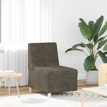 vidaXL Modulares Armfreies Sofa 2 pcs Dunkelgrau 55 x 74 x 82 cm