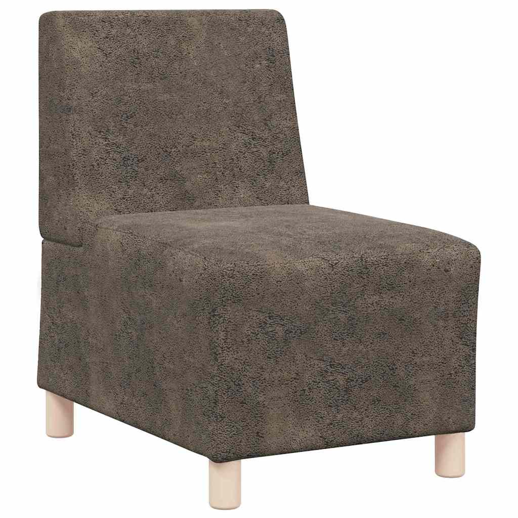vidaXL Modulares Armfreies Sofa 2 pcs Dunkelgrau 55 x 74 x 82 cm