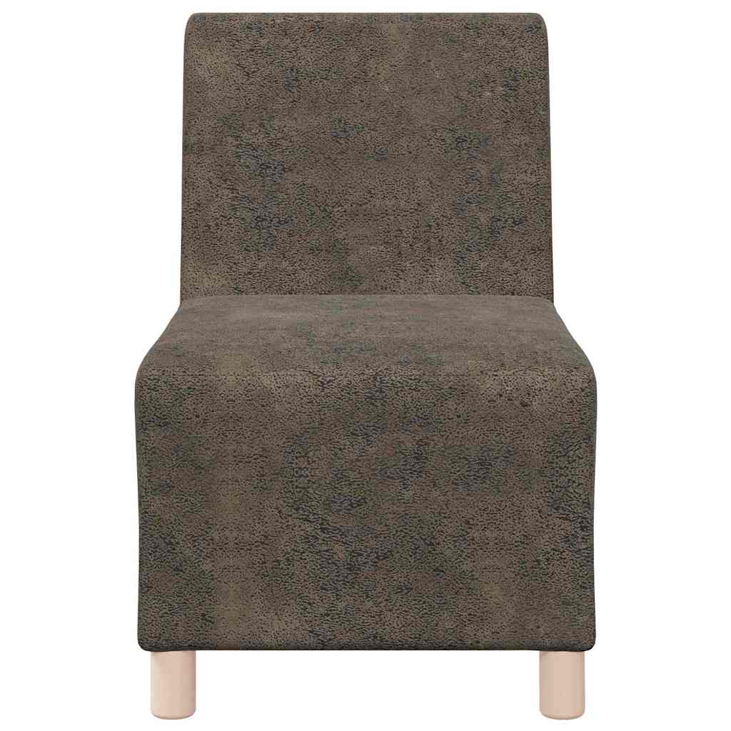 vidaXL Modulares Armfreies Sofa 2 pcs Dunkelgrau 55 x 74 x 82 cm