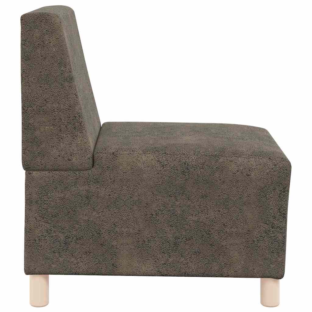 vidaXL Modulares Armfreies Sofa 2 pcs Dunkelgrau 55 x 74 x 82 cm
