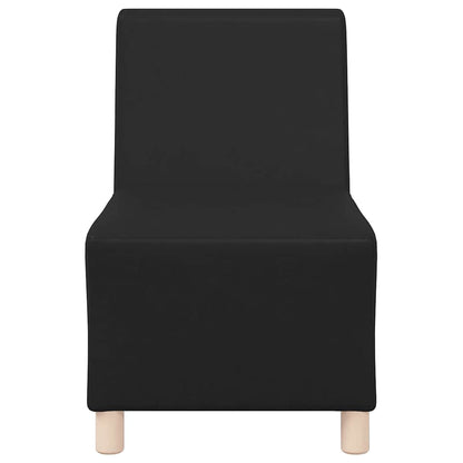 vidaXL Canapé modulaire sans accoudoirs 3 pcs Noir 55 x 74 x 82 cm