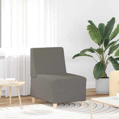 vidaXL Canapé modulaire sans accoudoirs 3 pcs Gris clair 55 x 74 x 82 cm