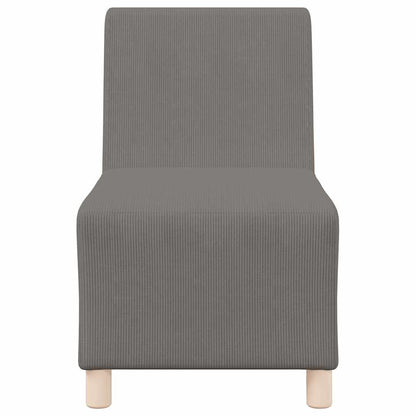 vidaXL Canapé modulaire sans accoudoirs 3 pcs Gris clair 55 x 74 x 82 cm