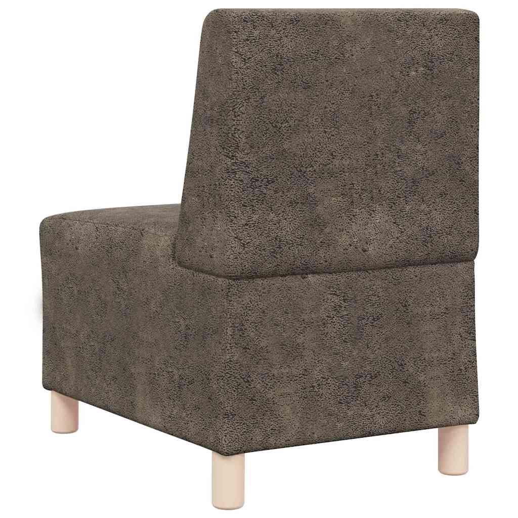 vidaXL Modulares Armfreies Sofa 3 pcs Dunkelgrau 55 x 74 x 82 cm