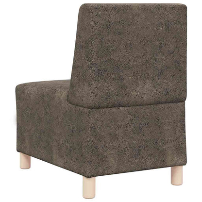 vidaXL Modulares Armfreies Sofa 3 pcs Dunkelgrau 55 x 74 x 82 cm