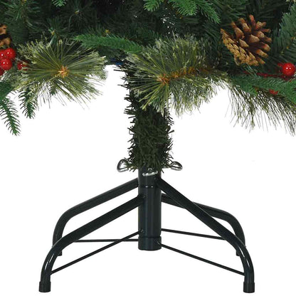 vidaXL Künstlicher klappbarer Weihnachtsbaum mit Ständer Grün 150 cm