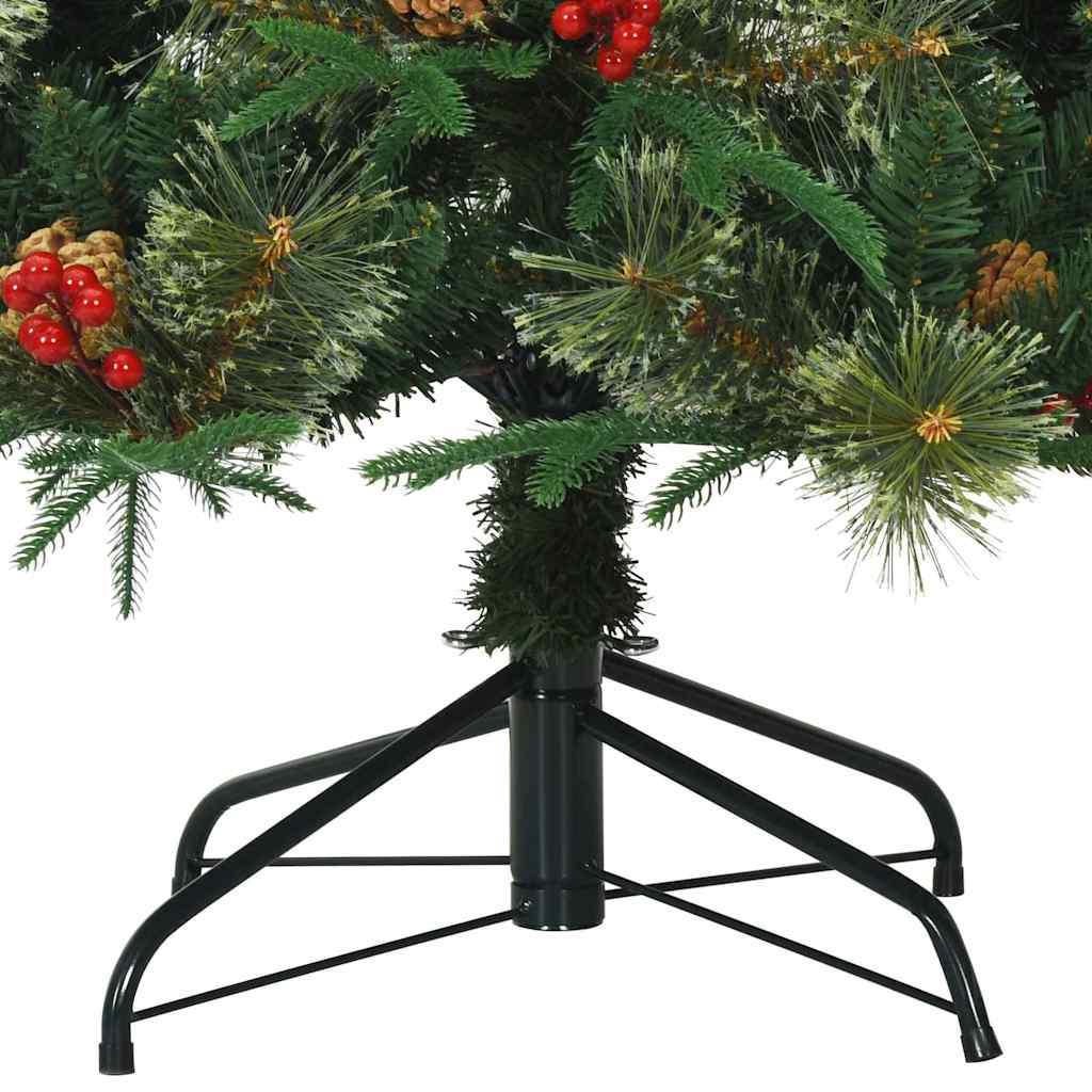 vidaXL Künstlicher klappbarer Weihnachtsbaum mit Ständer Grün 240 cm