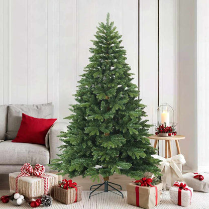 vidaXL Künstlicher klappbarer Weihnachtsbaum mit Ständer Grün 180 cm