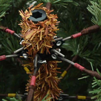 Künstlicher klappbarer Weihnachtsbaum mit Ständer Grün 210 cm