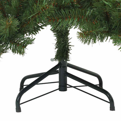 vidaXL Künstlicher klappbarer Weihnachtsbaum Grün 150 cm PVC, Stahl