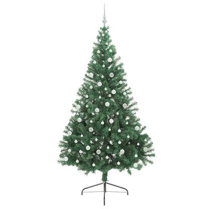 Künstlicher vorbeleuchteter Weihnachtsbaum Grün 240 cm PVC