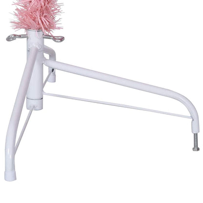 vidaXL Künstlicher vorbeleuchteter Weihnachtsbaum Rosa 180 cm PVC