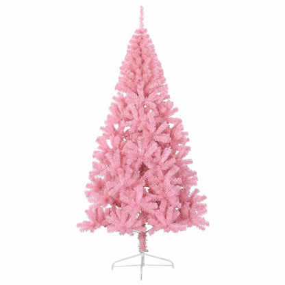 vidaXL Künstlicher vorbeleuchteter Weihnachtsbaum Rosa 240 cm PVC