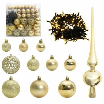 vidaXL Künstlicher vorbeleuchteter Weihnachtsbaum Schwarz 240 cm PVC