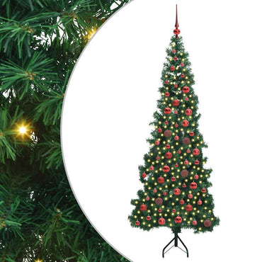 vidaXL Eckiger künstlicher Weihnachtsbaum Grün 180 cm PVC und Metall
