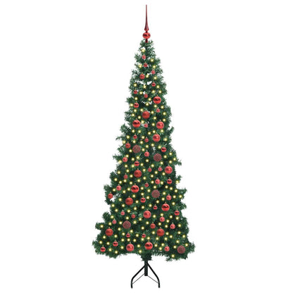 vidaXL Eckiger künstlicher Weihnachtsbaum Grün 180 cm PVC und Metall