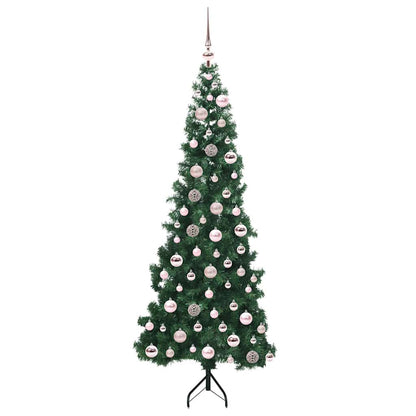 Eckiger künstlicher Weihnachtsbaum Grün 180 cm PVC und Metall