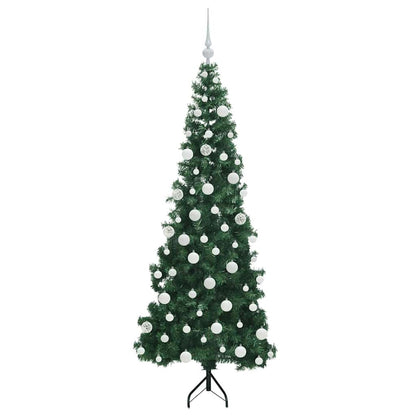 Eckiger künstlicher Weihnachtsbaum Grün 180 cm PVC und Metall