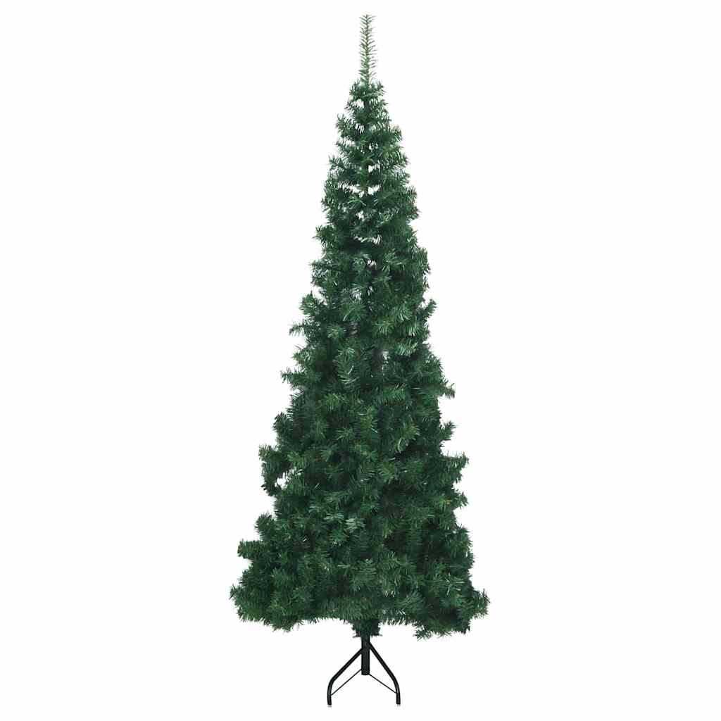 Eckiger künstlicher Weihnachtsbaum Grün 180 cm PVC und Metall