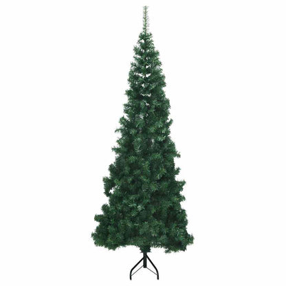 Eckiger künstlicher Weihnachtsbaum Grün 180 cm PVC und Metall