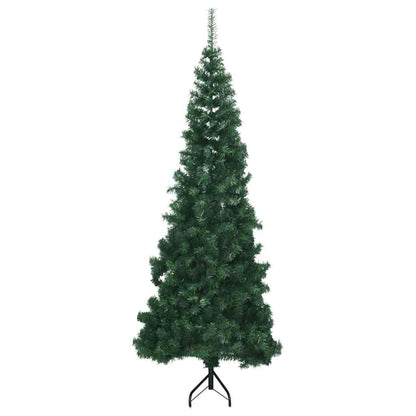 vidaXL Eckiger künstlicher Weihnachtsbaum Grün 240 cm PVC und Metall