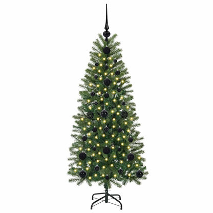 Künstlicher Weihnachtsbaum mit 150 LEDs Grün 120 cm PE und PVC