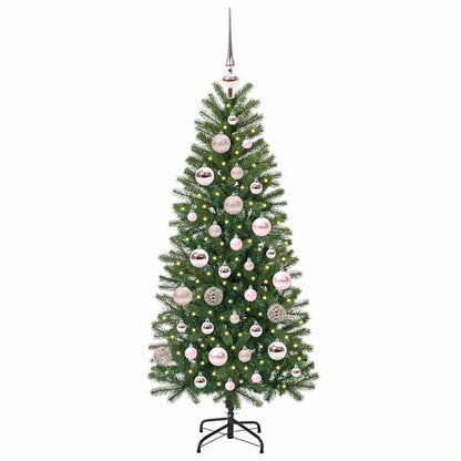 Künstlicher Weihnachtsbaum mit 150 LEDs Grün 120 cm PE und PVC