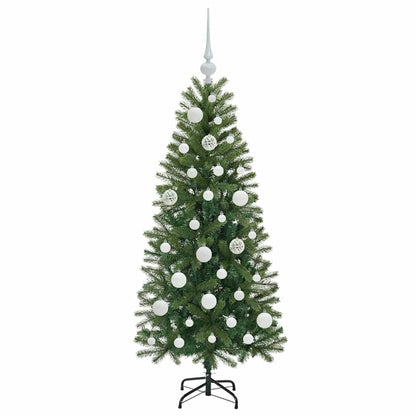 vidaXL Künstlicher Weihnachtsbaum mit 150 LEDs Grün 120 cm PE und PVC