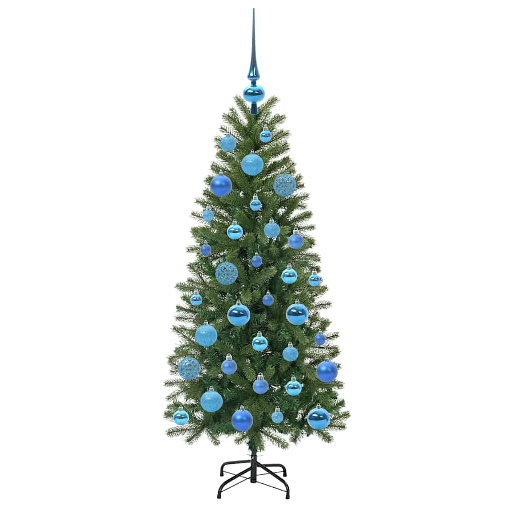 vidaXL Künstlicher Weihnachtsbaum mit 150 LEDs Grün 120 cm PE und PVC