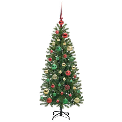 vidaXL Künstlicher Weihnachtsbaum mit 150 LEDs Grün 120 cm PE und PVC