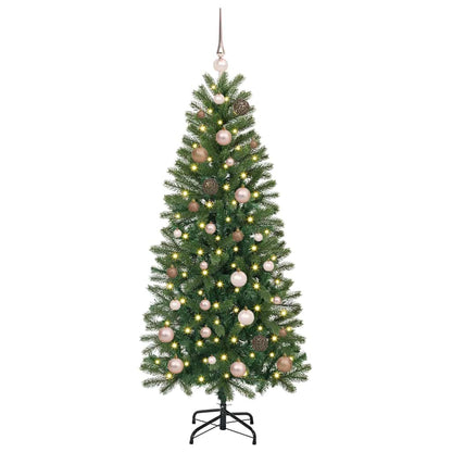 vidaXL Künstlicher Weihnachtsbaum mit 150 LEDs Grün 150 cm PE und PVC