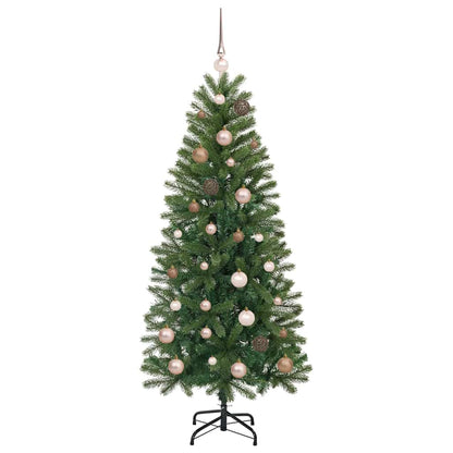 vidaXL Künstlicher Weihnachtsbaum mit 150 LEDs Grün 150 cm PE und PVC