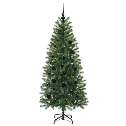 vidaXL Künstlicher Weihnachtsbaum mit 150 LEDs Grün 150 cm PE und PVC