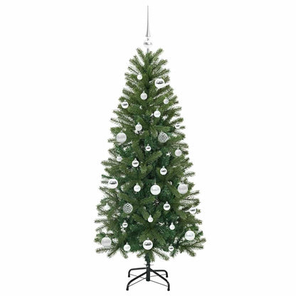 vidaXL Künstlicher Weihnachtsbaum mit 150 LEDs Grün 150 cm PE und PVC