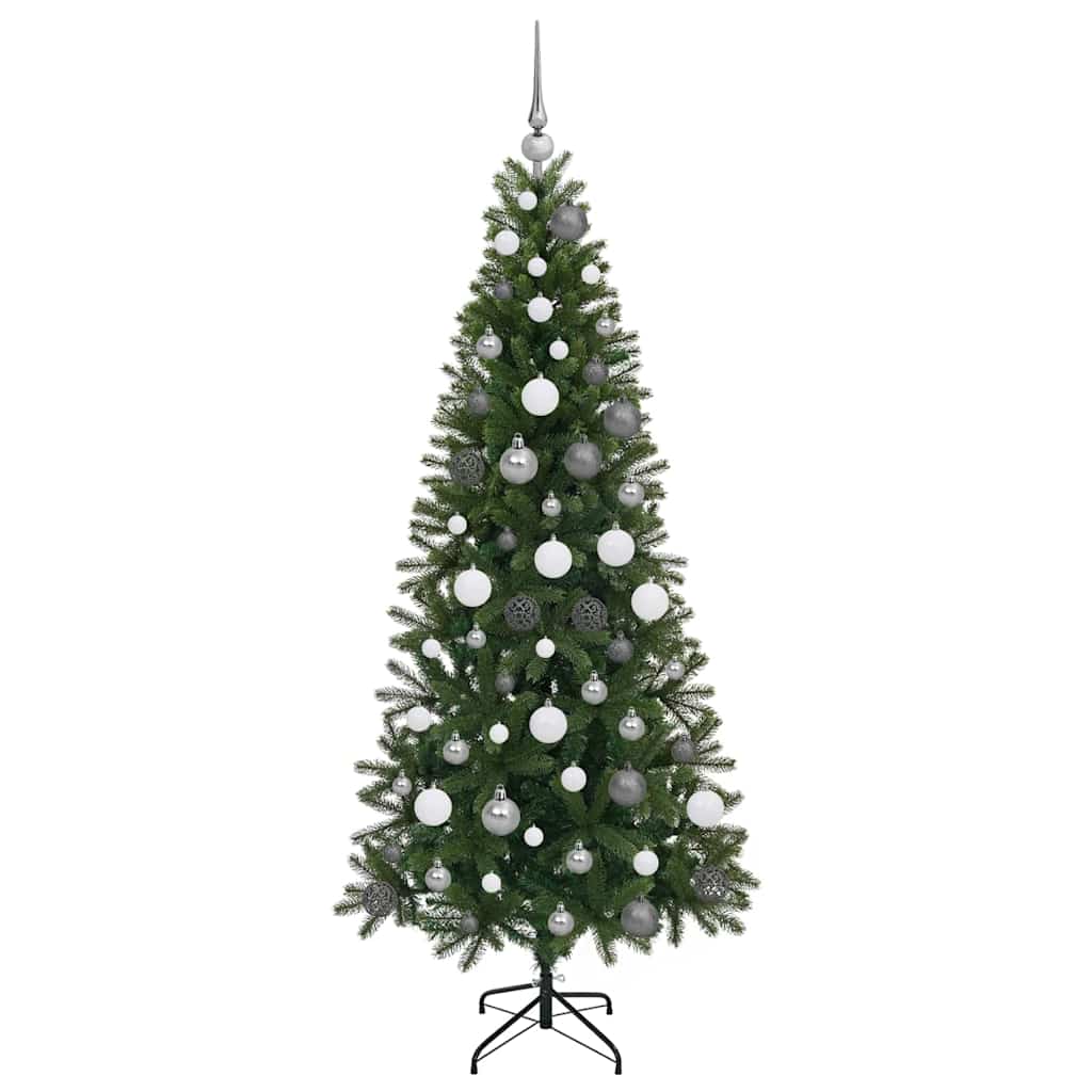 vidaXL Künstlicher Weihnachtsbaum mit 300 LEDs Grün 180 cm PE und PVC