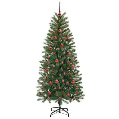 vidaXL Künstlicher Weihnachtsbaum mit 300 LEDs Grün 180 cm PE und PVC