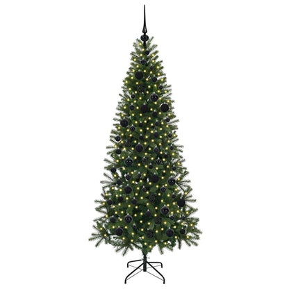 vidaXL Künstlicher Weihnachtsbaum mit 300 LEDs Grün 180 cm PE und PVC