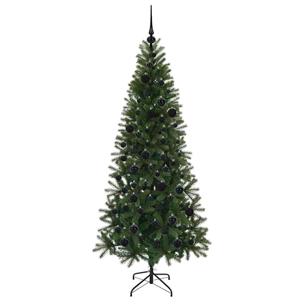 vidaXL Künstlicher Weihnachtsbaum mit 300 LEDs Grün 180 cm PE und PVC