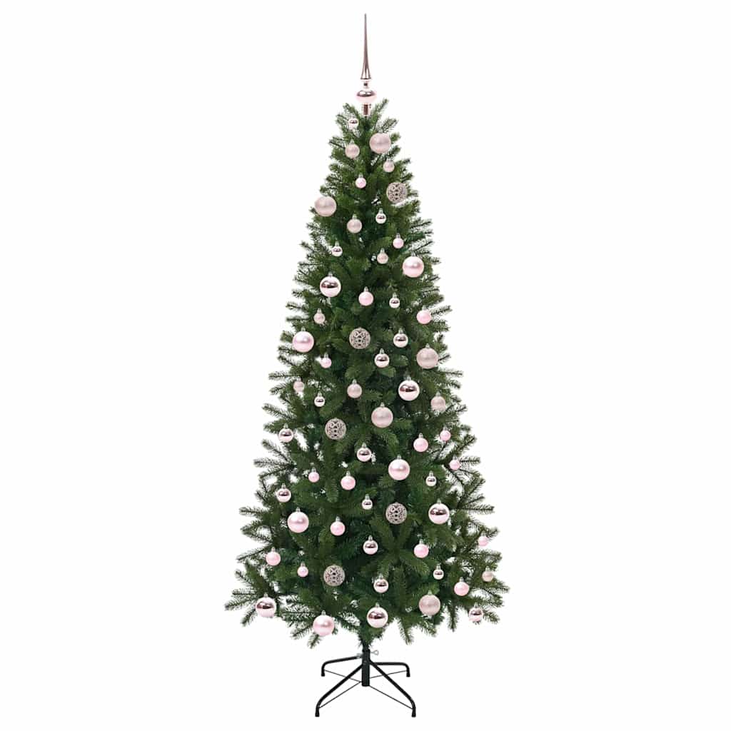vidaXL Künstlicher Weihnachtsbaum mit 300 LEDs Grün 180 cm PE und PVC