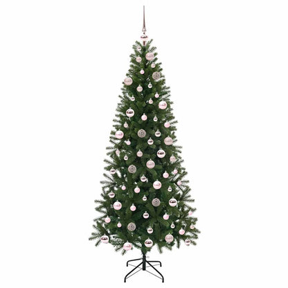 vidaXL Künstlicher Weihnachtsbaum mit 300 LEDs Grün 180 cm PE und PVC