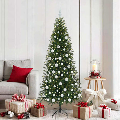 vidaXL Künstlicher Weihnachtsbaum mit 300 LEDs Grün 180 cm PE und PVC