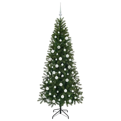 vidaXL Künstlicher Weihnachtsbaum mit 300 LEDs Grün 180 cm PE und PVC