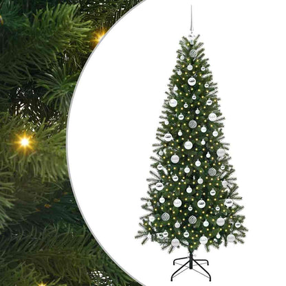 vidaXL Künstlicher Weihnachtsbaum mit 300 LEDs Grün 180 cm PE und PVC