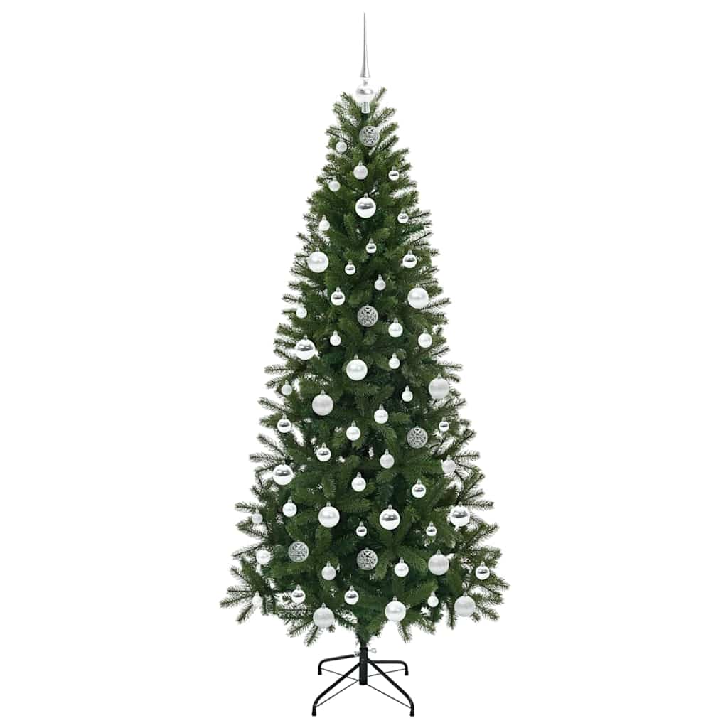 vidaXL Künstlicher Weihnachtsbaum mit 300 LEDs Grün 180 cm PE und PVC