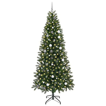 vidaXL Künstlicher Weihnachtsbaum mit 300 LEDs Grün 240 cm PE und PVC